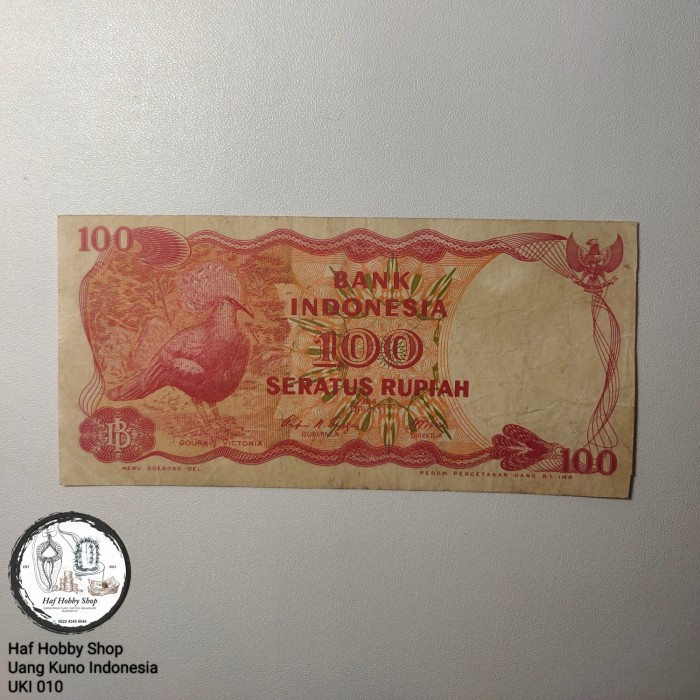Uang Kuno 100 Rupiah Burung Goura Tahun 1984