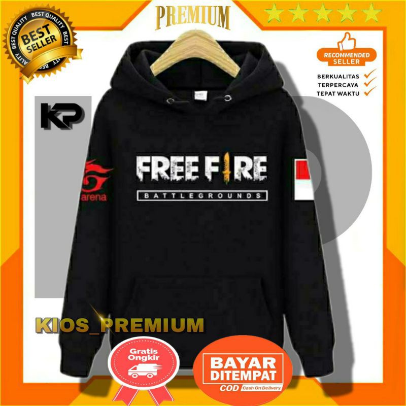 JAKET FREEFIRE MURAH / HOODIE FF TERLARIS / FREEFIRE BOOYAH SWEATER FREFIRE ANAK