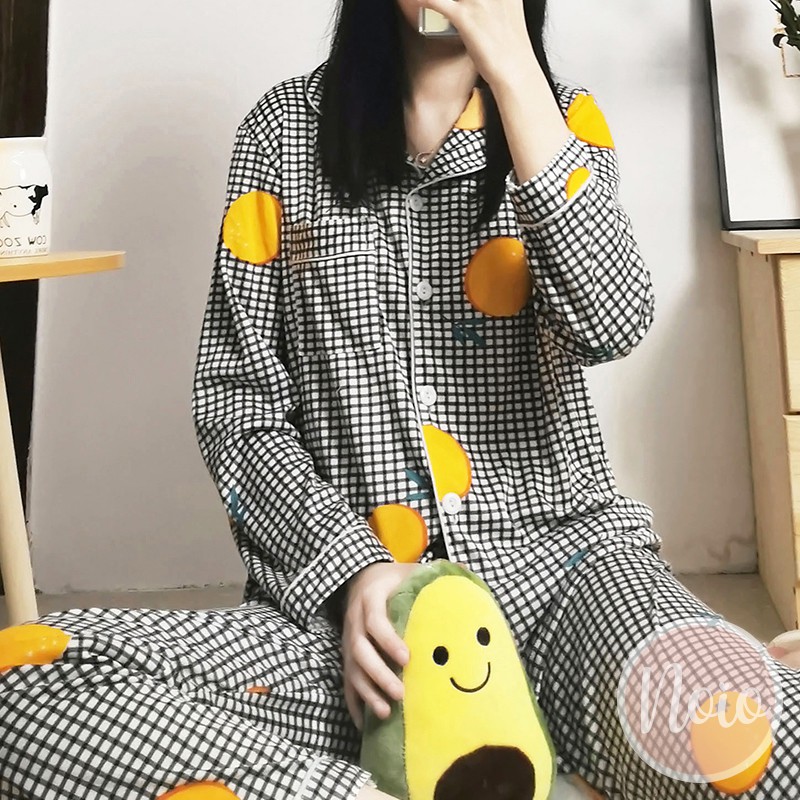 BAJU TIDUR WANITA BUAH KOREA NEW FRUIT FRESH PIYAMA WANITA DEWASA IMPORT ONE SET - LLP FRUT2-7