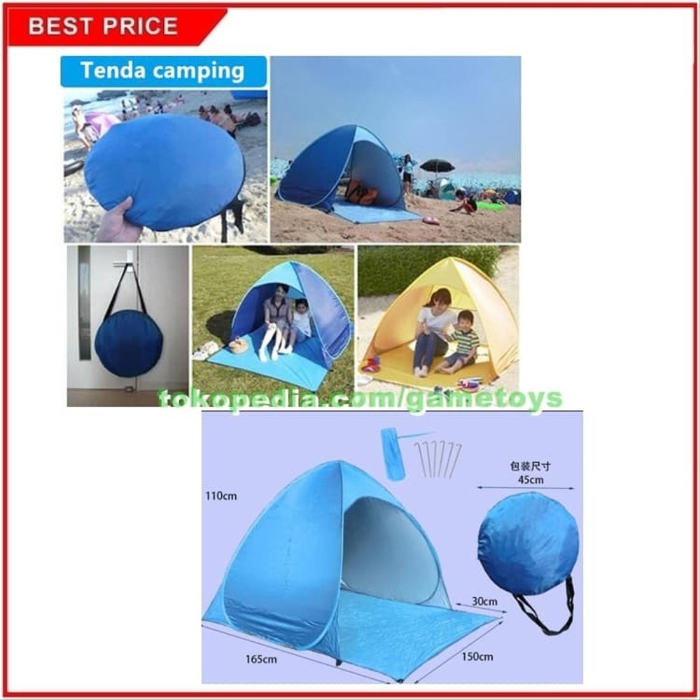 BESAR Tenda Camping Tenda Anak Mandi Bola Tenda Kemah Kemahan