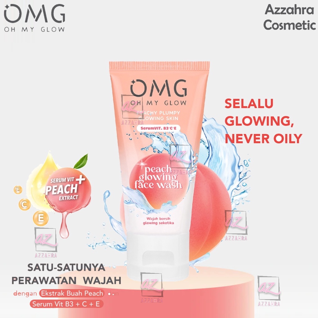 OMG OH MY GLOW Peach Glowing Face Wash 50ml