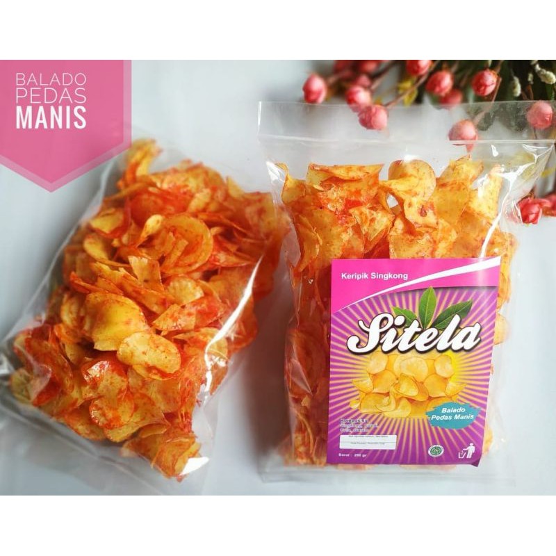 

Keripik Singkong Sitela Varian Rasa 250gram