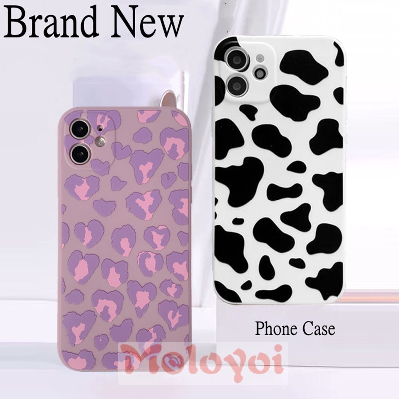 Casing iPhone 6 6s 7 8 Plus 11 12 X XR XS MAX SE 2020 12 11 Pro Max Soft TPU Leopard Phone Cover Case