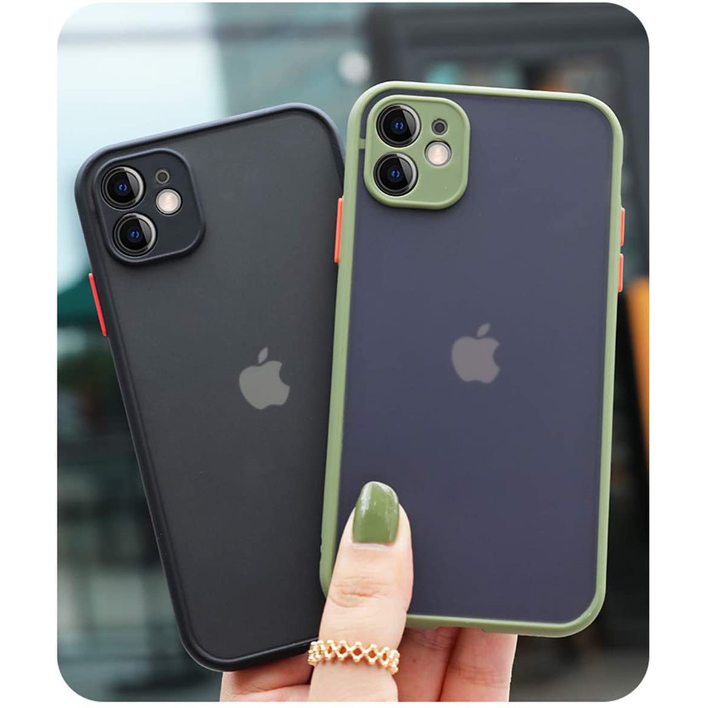 iPhone 12mini iPhone 12 iPhone 12promaxCamera Lens Protective Case Matte Shockproof Hard Phone Armor Back Cover for iPhone 11 Pro Max 6 6S Plus 8 7 Plus X XS Max XR SE2 2020