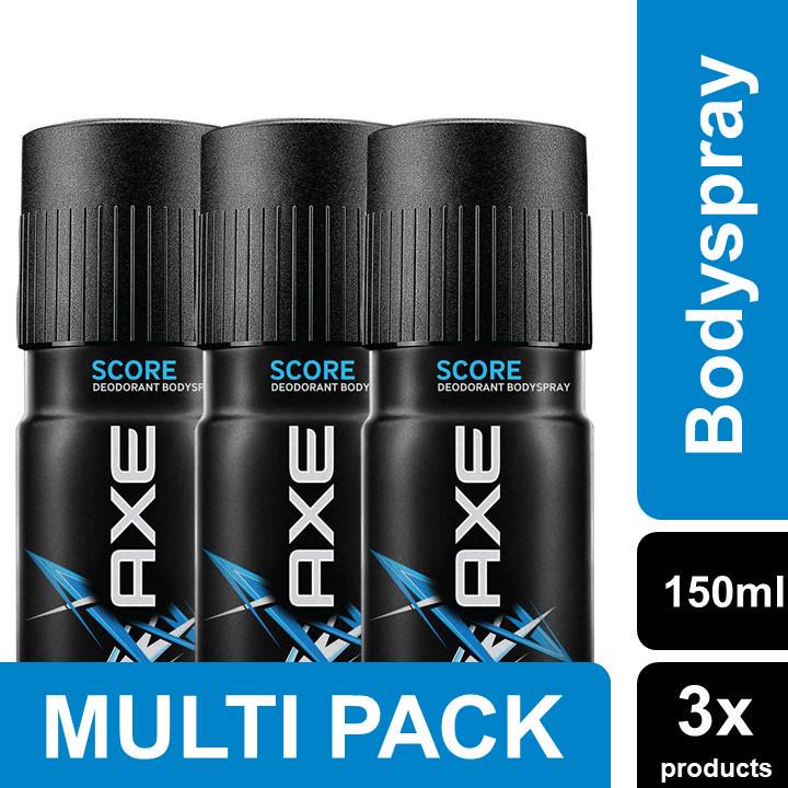 Axe Deodorant Score Body Spray 150mL x 3