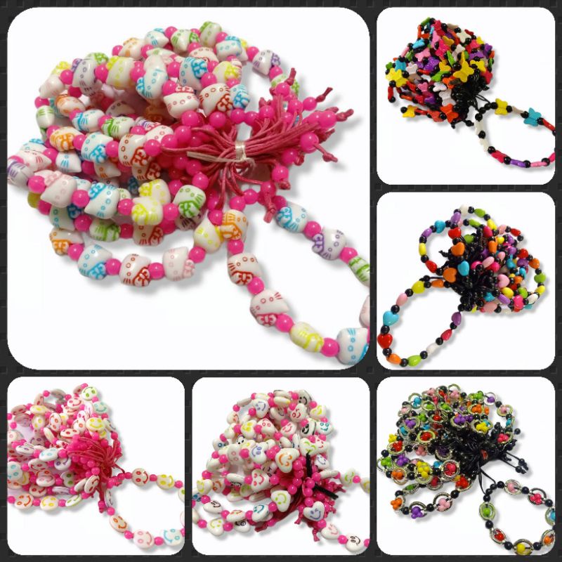 GROSIR GELANG LUSINAN 12 PICIS GELANG HELO KITY GELANG BATU LIMBAT GELANG ANAK GELANG BATU GROSIR