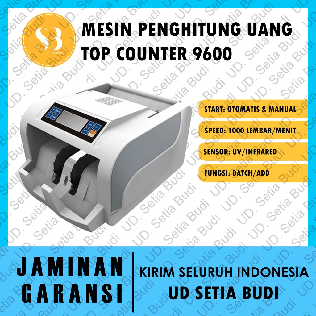 Mesin Penghitung Uang TOP COUNTER 9600 Asli dan Bergaransi