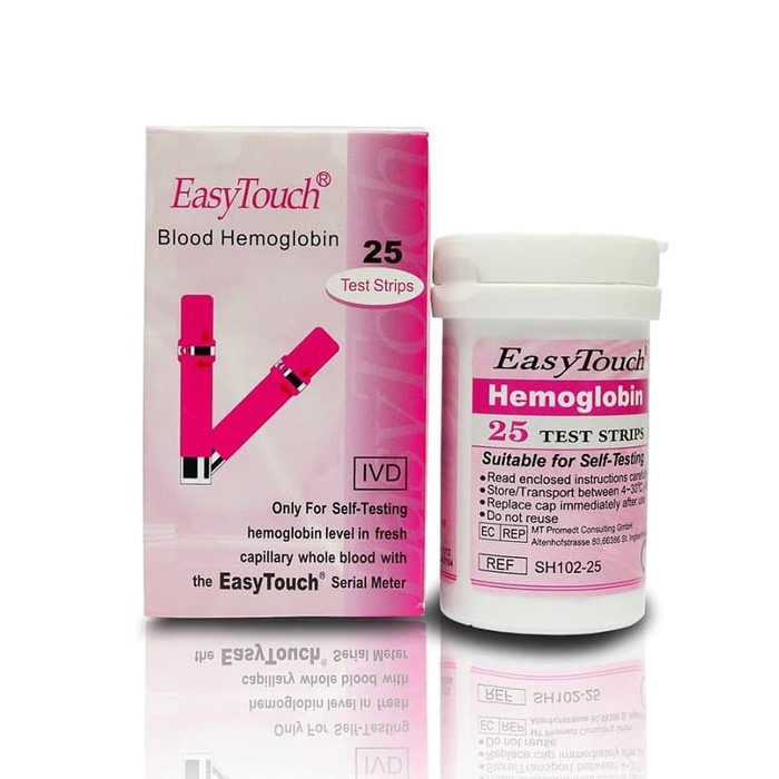 Jual Easy Touch Strip Hemoglobin Test Hb Darah Refill Isi Easy Touch Shopee Indonesia