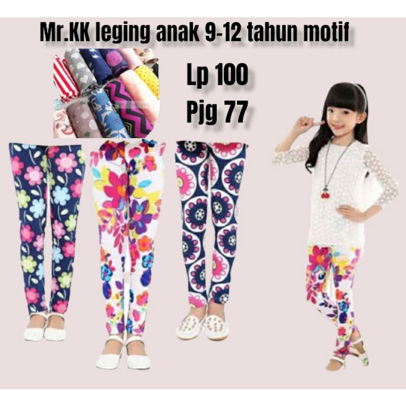 leging anak mr.kk motif 8-12 tahun