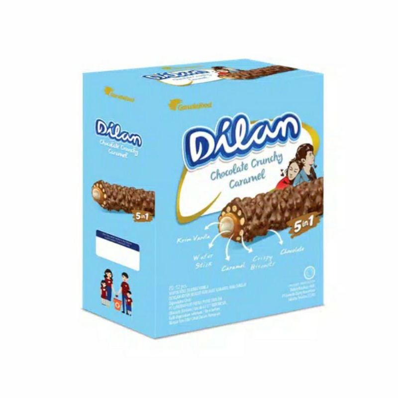 

Dilan Chocolate crunchy caramael 12 x 24g ( 1box)