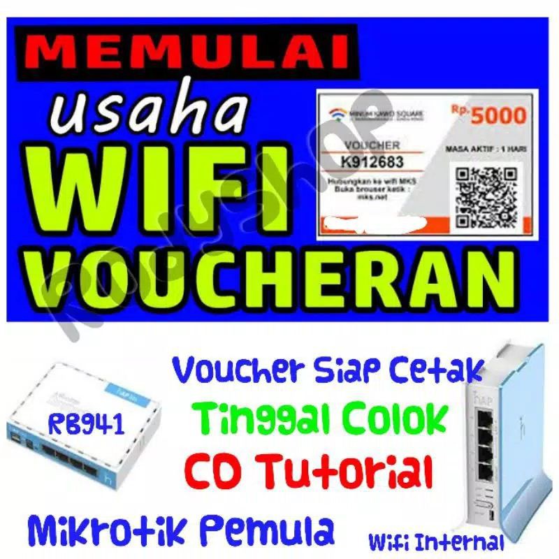 Paket usaha Rb941 /  Rt RW NET / paket usaha vocer wifi / mikrotik siap pakai /  vocer wifi