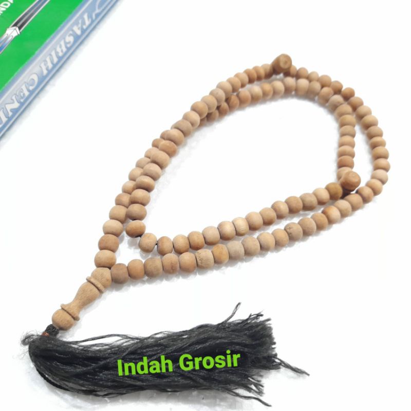 Tasbih kayu cendana wangi  7mm 99butir berikut kotak