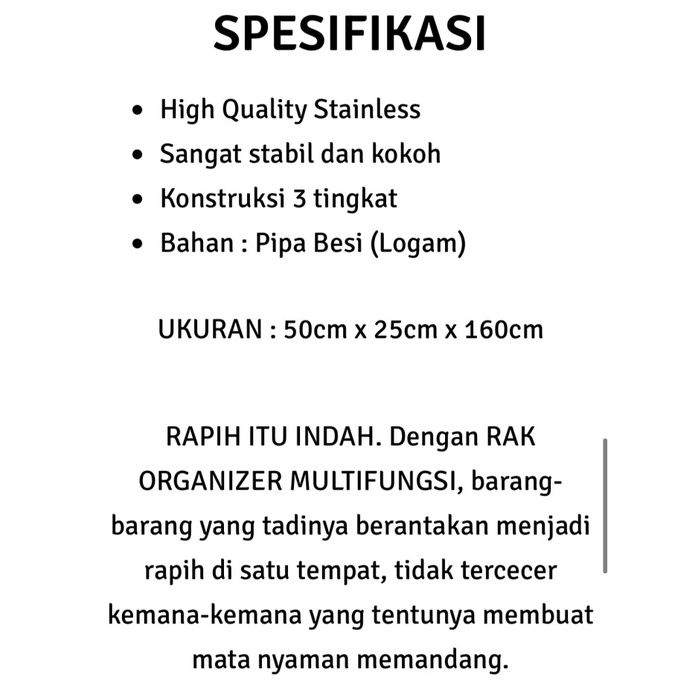 BAROKAH GAMIS Rack Over Toilet Rak wc kamar mandi ruang dapur kitchen multifungsi