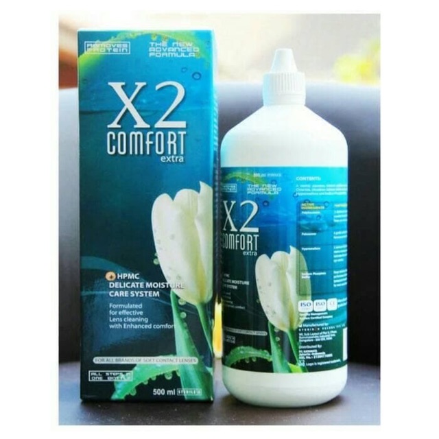 Air softlens  X2 Comfort Multifungsi , Cairan lensa kontak mata , Original , ada BPOM