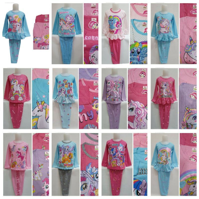 Baju Tidur Anak Little Pony unicorn
