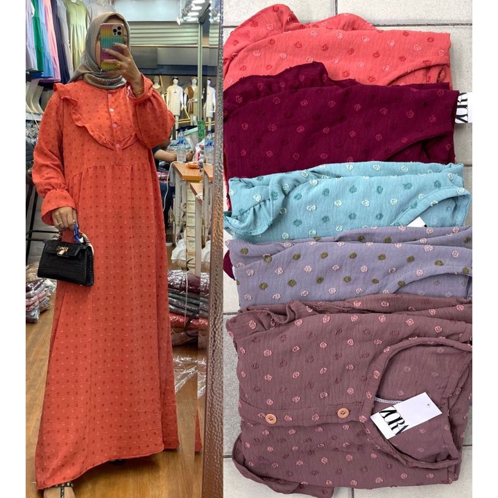 gamis premium crinkle Uragiri two tone