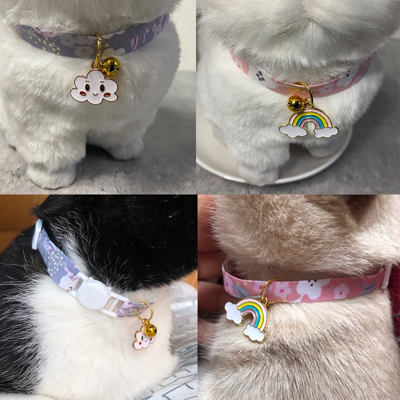 ★〓YUFeiPet〓★Cute Cat Collars Many Kinds Pendant Adjustable Safety Kitten Collar Puppy Chihuahua Raabit Necklace with Bells Pets Accessories