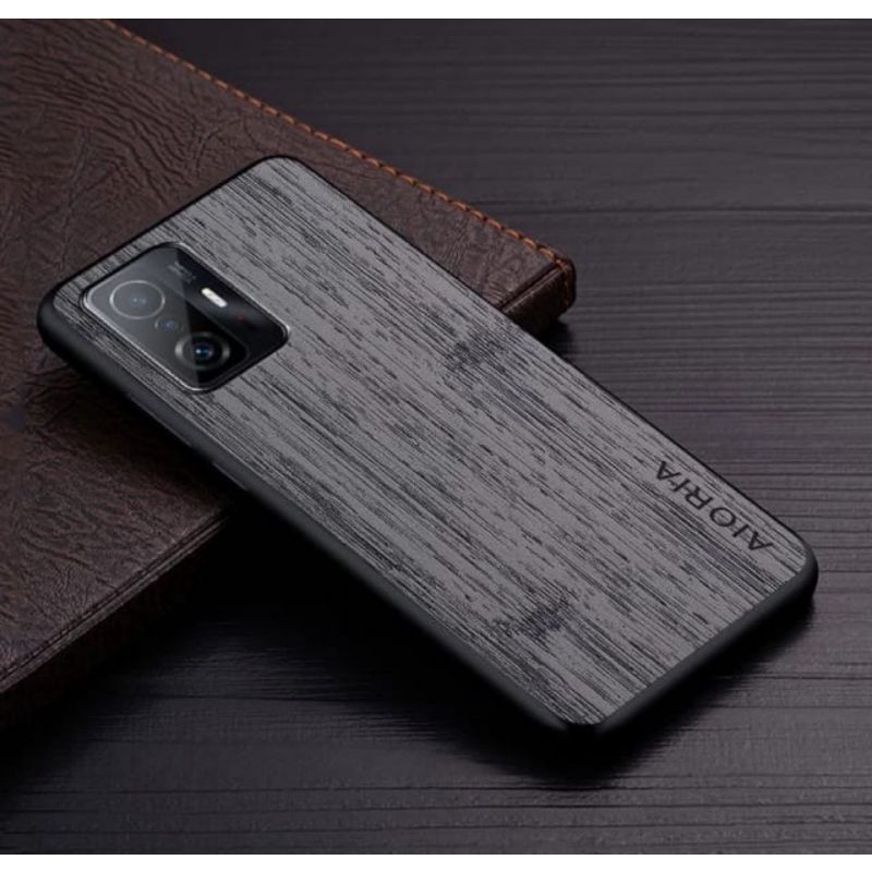 Original Soft Case Xiaomi 11T 11T Pro Case Wood Textured Ultra Thin TPU Casing Cover Protector Sarun