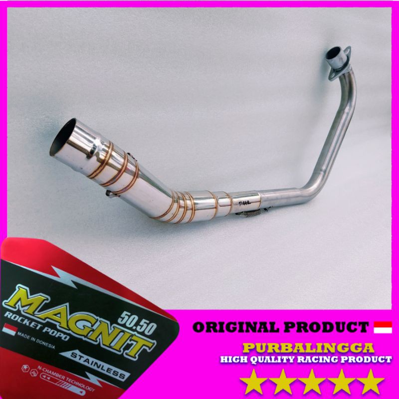 pipa leher knalpot Tiger full stainless Honda Tiger 2008 2010 2012 Tiger revo Tiger 2000