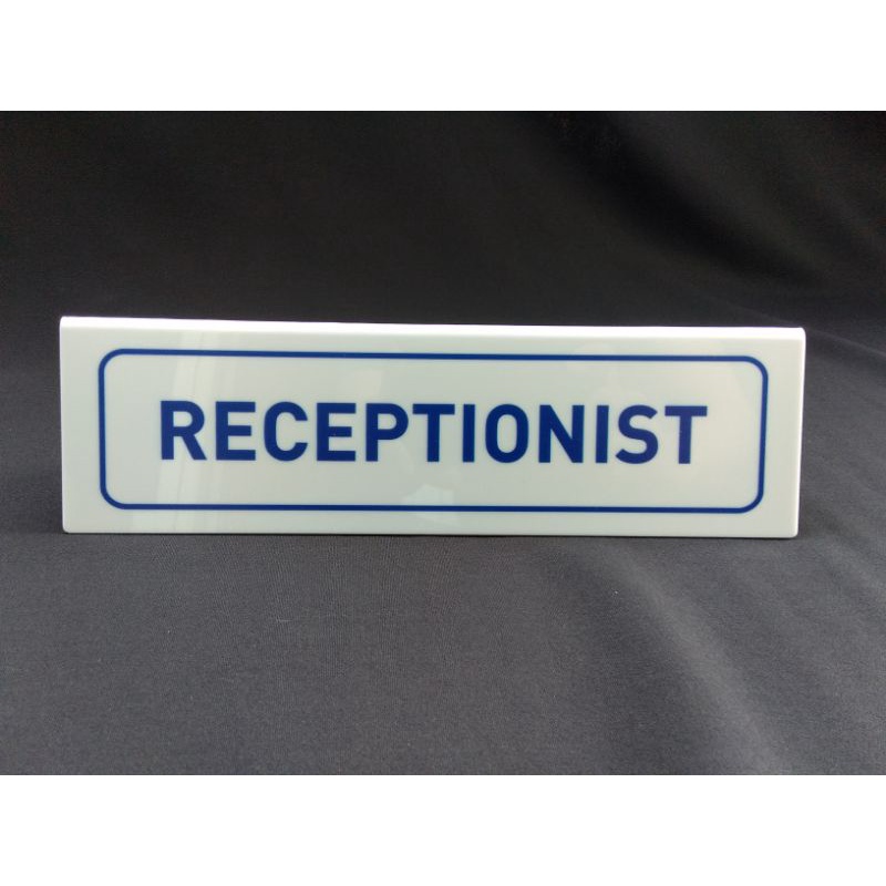 

name desk receptionist acrylic