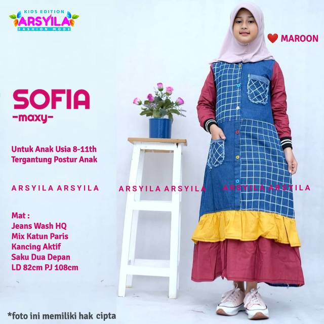 SOFIA DRESS ANAK