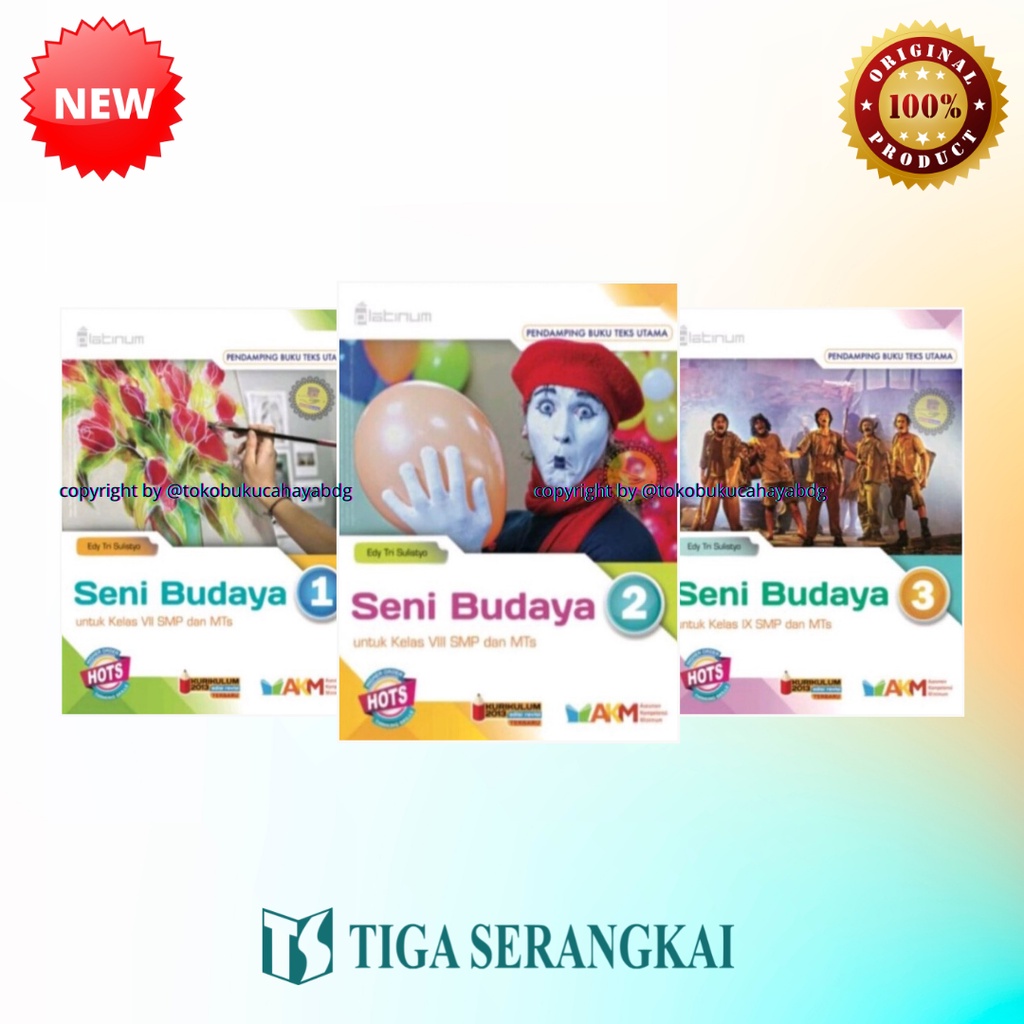 Jual Buku Seni Budaya SMP Kelas 7 8 9 PLATINUM K13 TIGA SERANGKAI ...