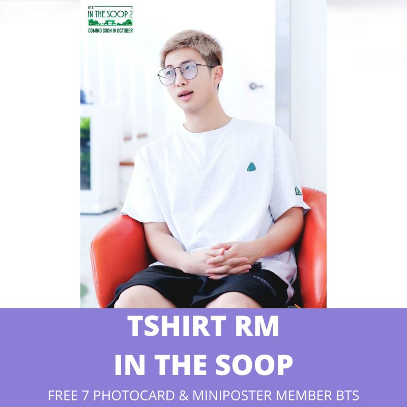KAOS RM IN THE SOOP /KAOS IN THE SOOP / TSHIRT IN THE SOOP BTS FREE PHOTOCARD & MINIPOSTER