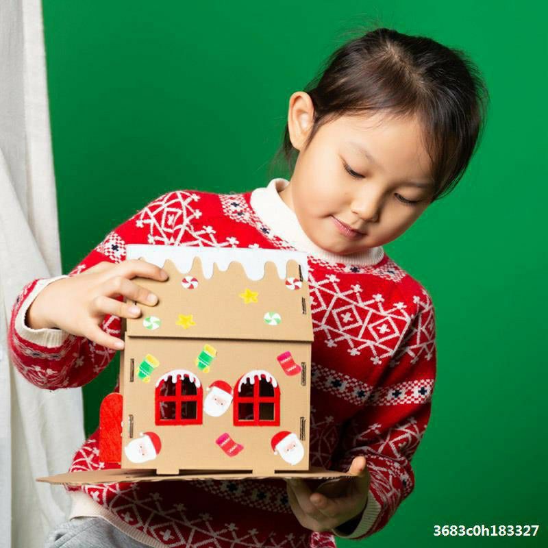 diy christmas house - prakarya anak hiasan natal