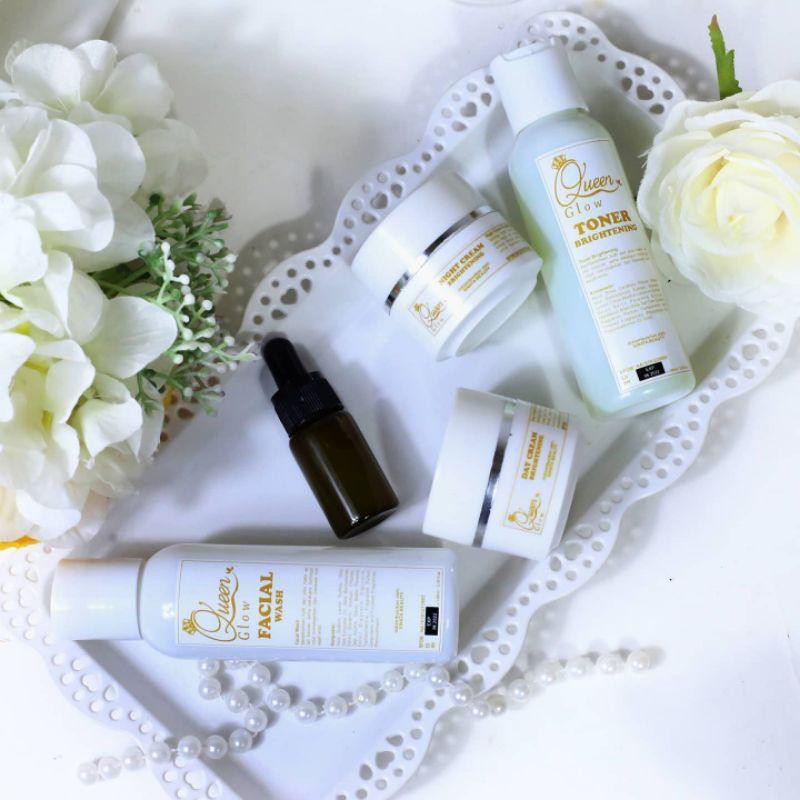 PAKET PEMUTIH BPOM QUEEN GLOW PAKET NORMAL WHITENING|| l