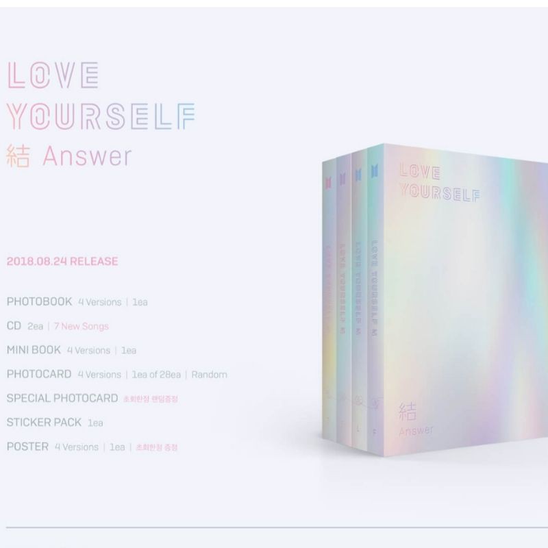 SEALED ALBUM BTS LOVE YOURSELF : ANSWER