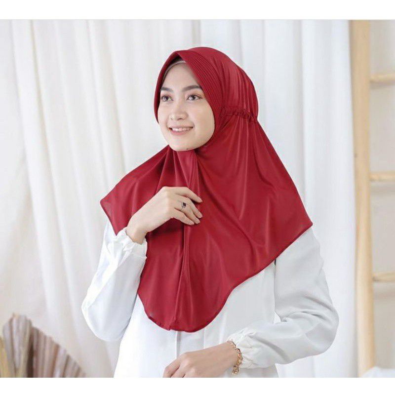 ( 1KG = 12PCS ) SERUT JOKOWI HIJAB JILBAB KHIMAR INSTANT BERGO KERUDUNG SEGIEMPAT