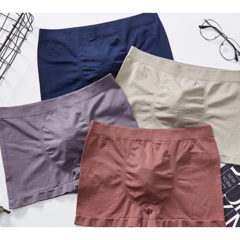 Celana Dalam Pria Boxer Underwear Pria Motif Polos Real Pict AFM