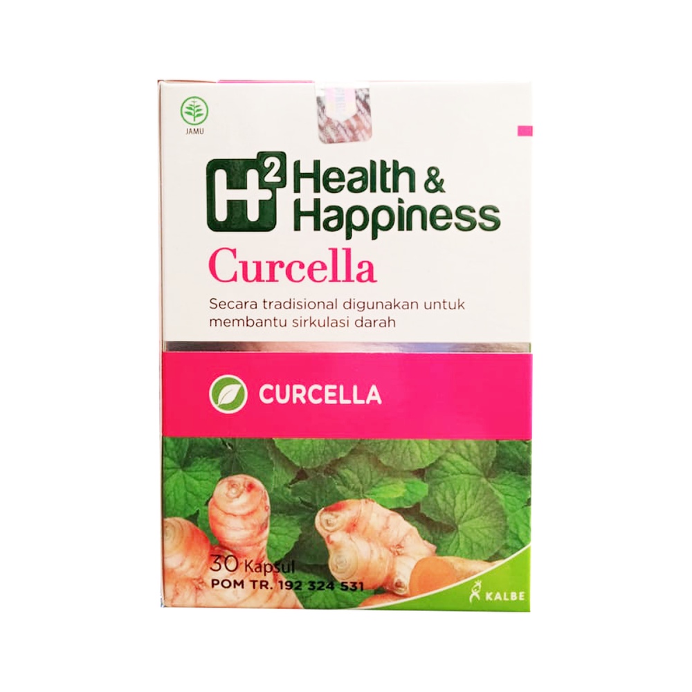 H2 HEALTH &amp; HAPPINESS CURCELLA ISI 30 CAPS - PEMBENTUK KOLAGEN