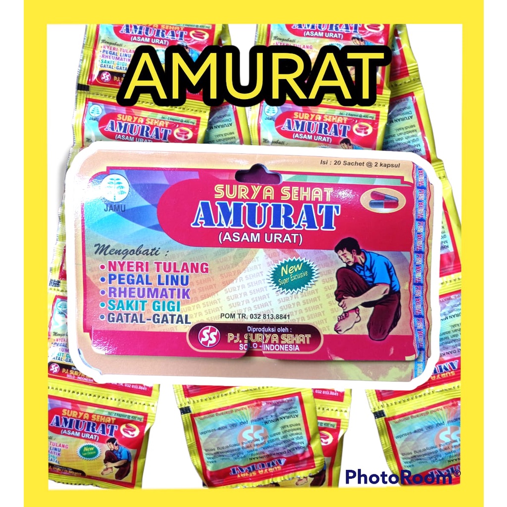 AMURAT Kapsul, kapsul amurat, asam urat, nyeri tulang, pegel linu, encok, sakit gigi, obat herbal am