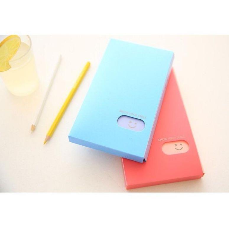

[KODE GJ5384] Tempat Kartu Nama Photo Lomo Card 120pcs Smiley Multicolor