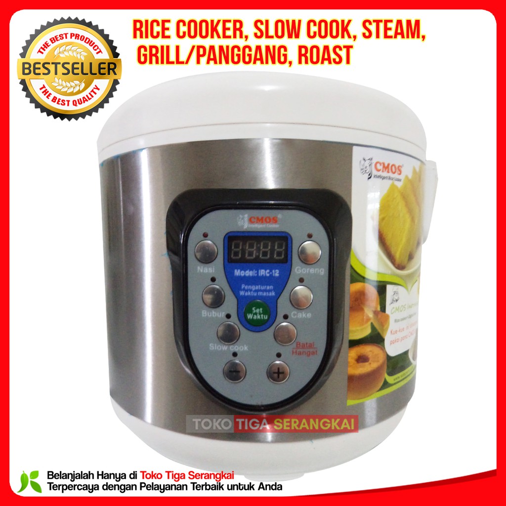 DISKON HOT CMOS DIGITAL RICE COOKER 1.8 LITER IRC-12 GARANSI 100% BOS