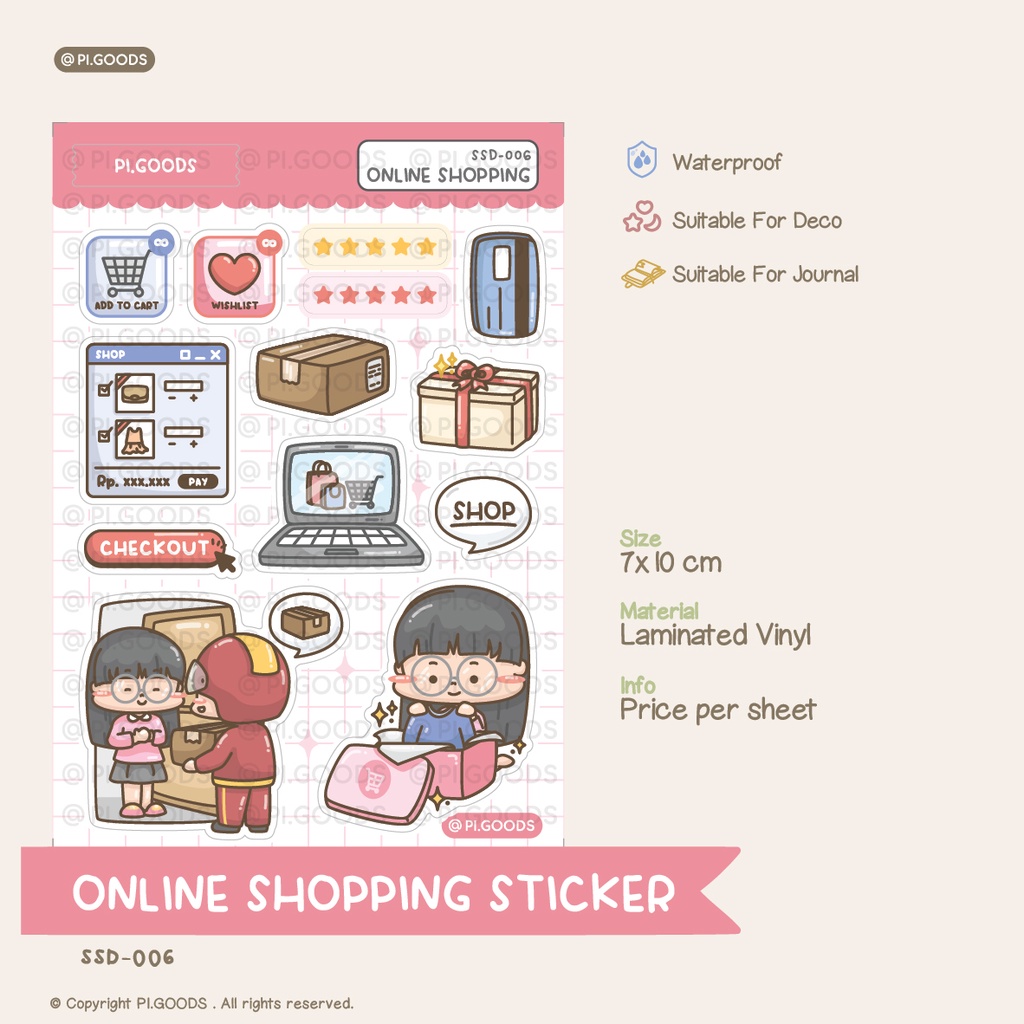 

Online Shopping Deco Sticker [Pi.Goods]