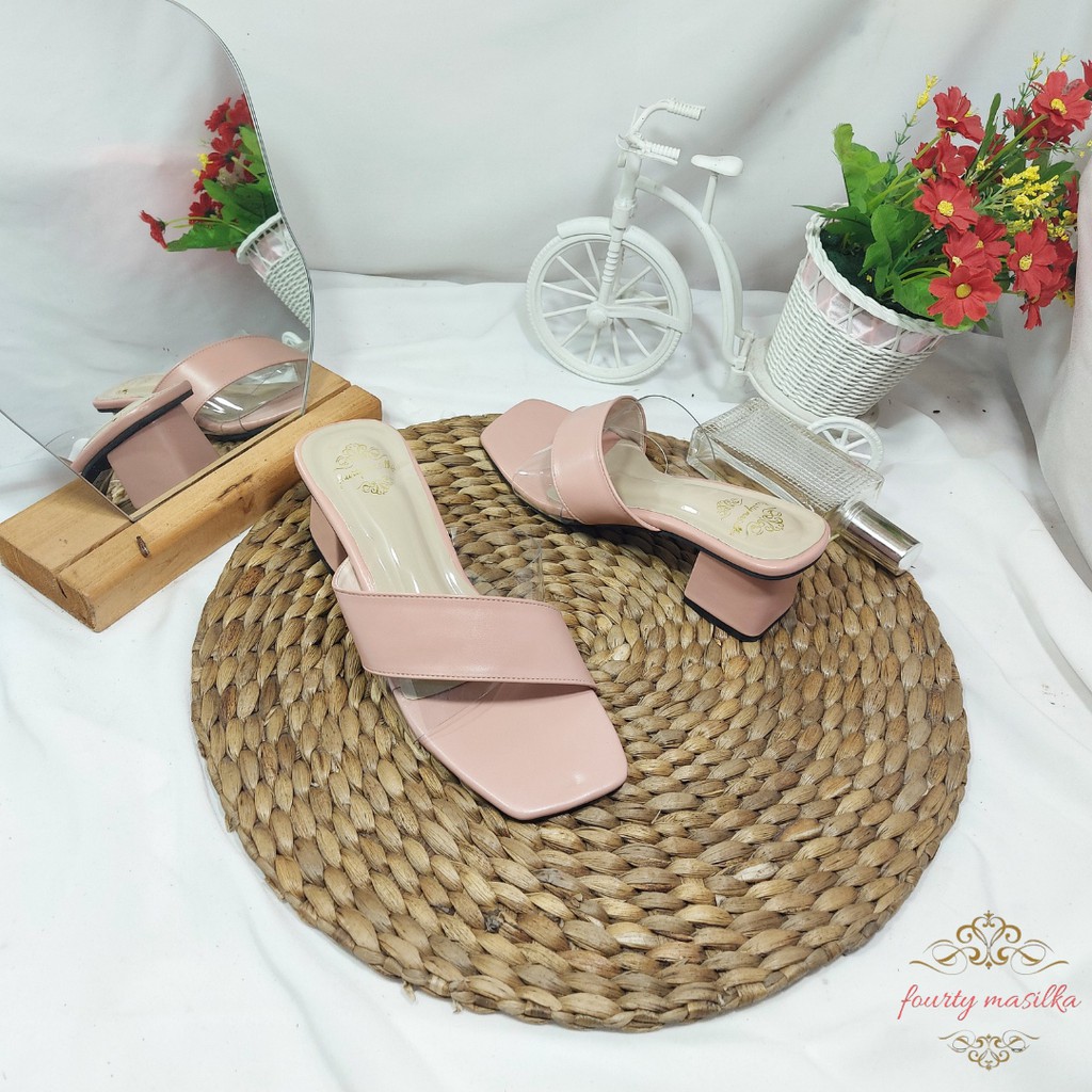 RHM Sandal Wanita Chunky Heels LIONY