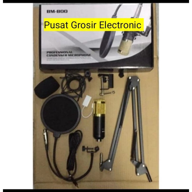 MIC CONDENSER BLACKSPIDER BM 800 MIC STUDIO BM800
