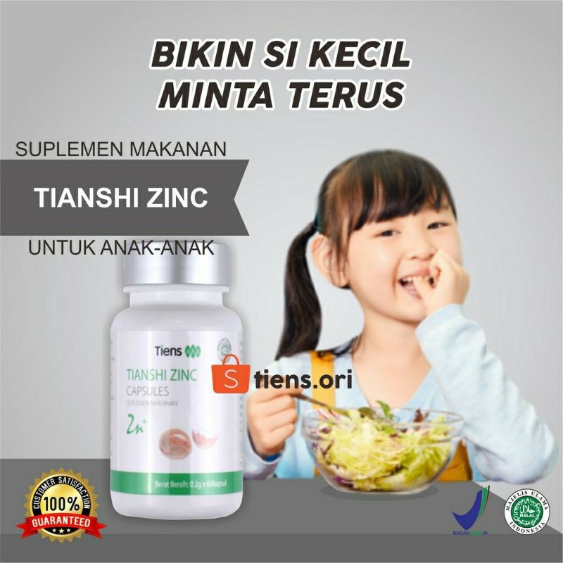 Penggemuk  Badan Penambah Nafsu Makan Anak Tiens Zinc Vitamin Otak