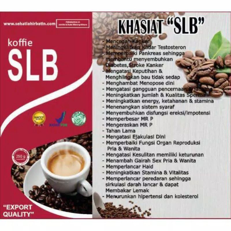 

Kopi SLB - Kopi Sehat Penambah Stamina 1 sachet