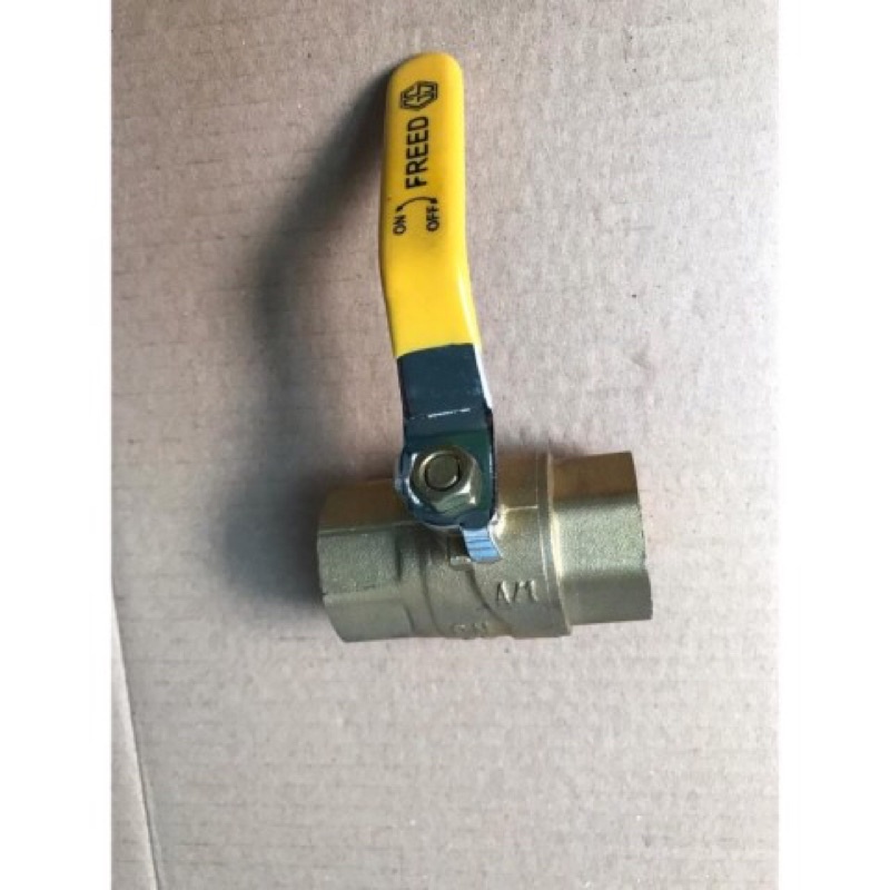 BALL VALVE 1 INCH KUNINGAN FREED ORBAL STOK LAMA