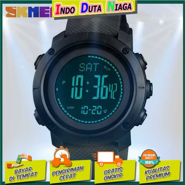 IDN - SKMEI Jam Tangan Digital Sporty Pria Pedometer Calorie Compass - 1427