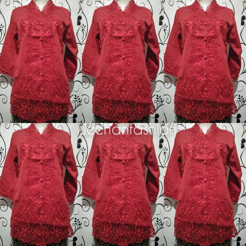 Baju Kebaya Bordir Kerancang / Baju Kebaya Encim / Baju Kebaya Modern / Baju Kebaya Betawi