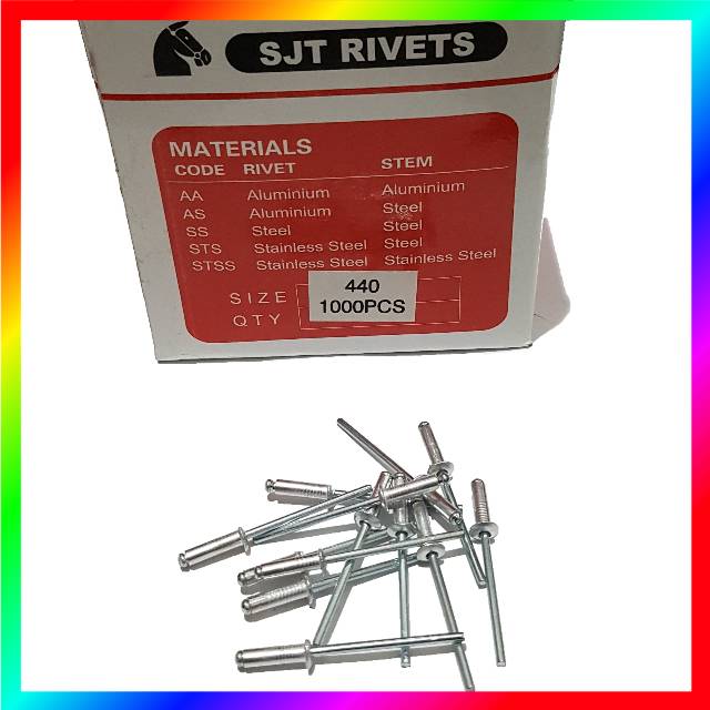 10 PCS PAKU RIVET PAKU TEMBAK KELING SJT 440