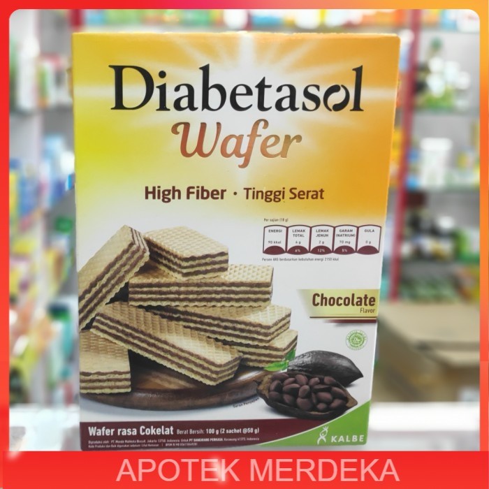 

diabetasol wafer chocolate 100gr