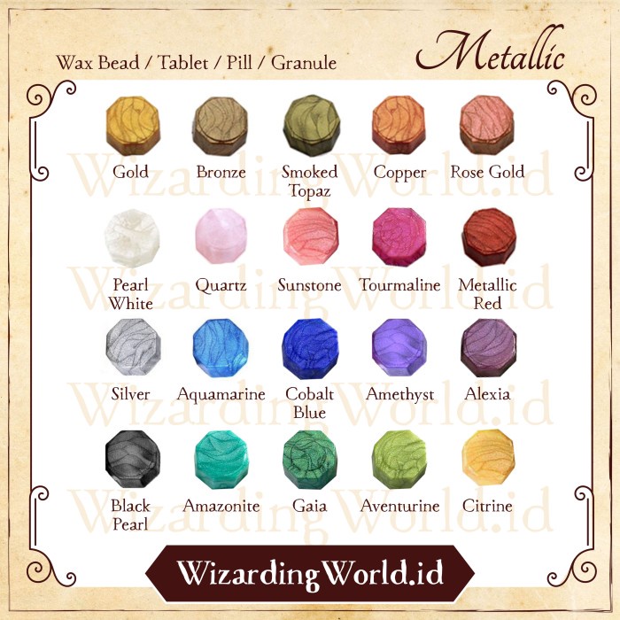 

MENYURAT-SURAT- WAX SEAL BEADS BEAD LILIN SEGEL TABLET PILL PER BIJI BUTIR / PCS - GOLD -SURAT-
