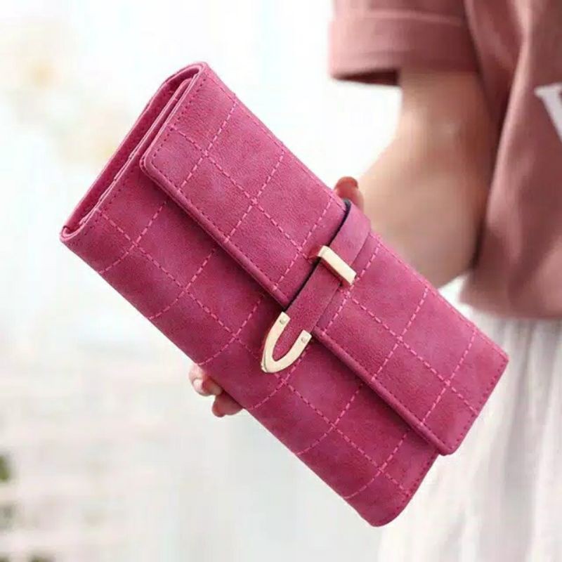 DOMPET LIPAT -DOMPET PANJANG DOMPET KOTAK KOTAK DOMPET LIDAH BESI/ DOMPET WANITA TERMURAH