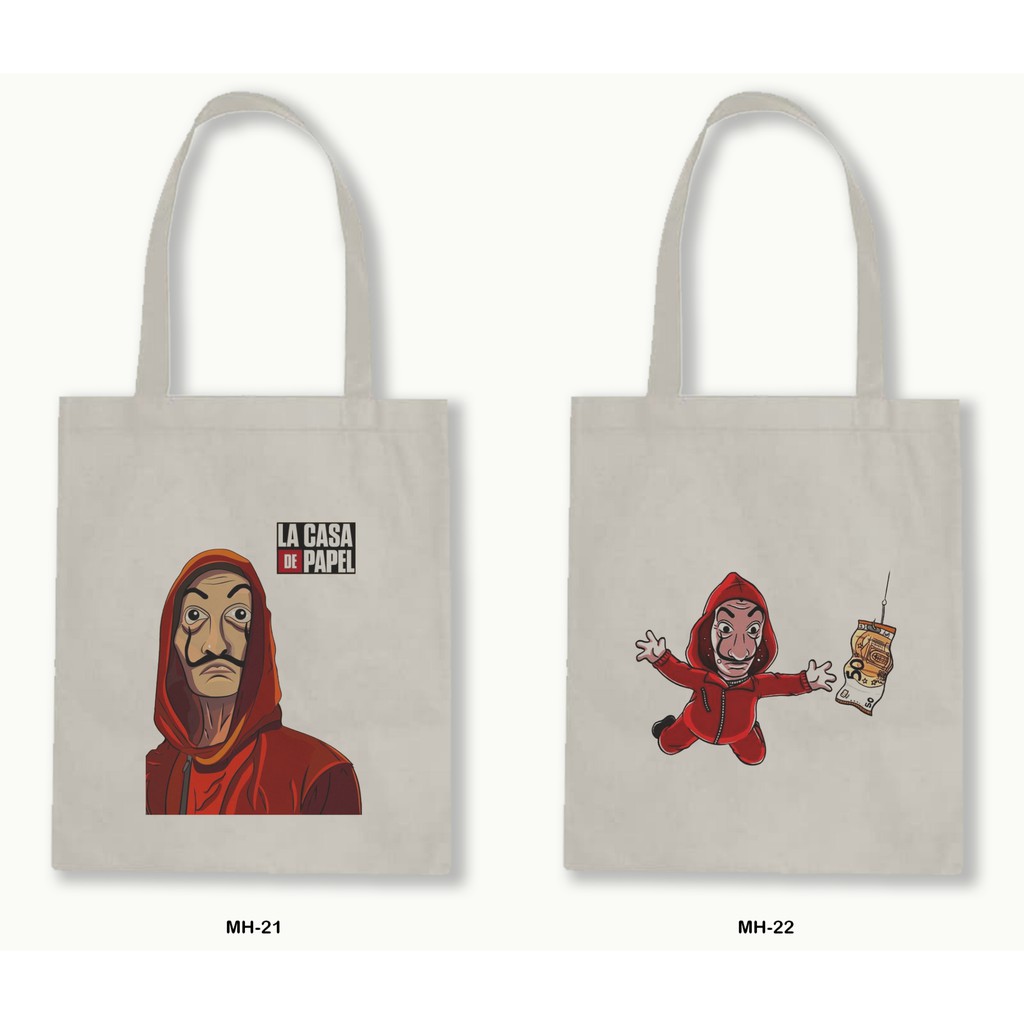 TOTE BAG BLACU 30X40-MONEY HEIST-02