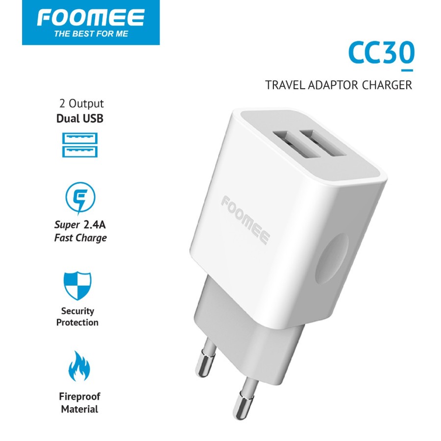 Foomee CC30 Charger 5V2.4A White